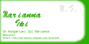 marianna ipi business card